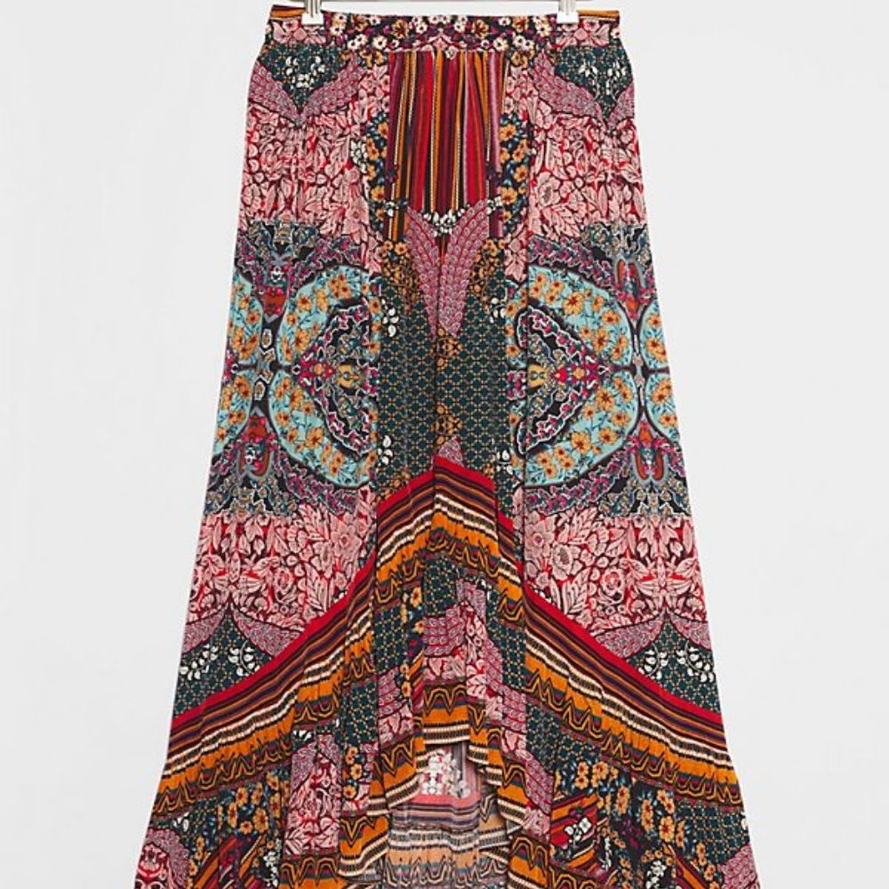Anthropologie Bhanuni Allaire High-Low Maxi Skirt